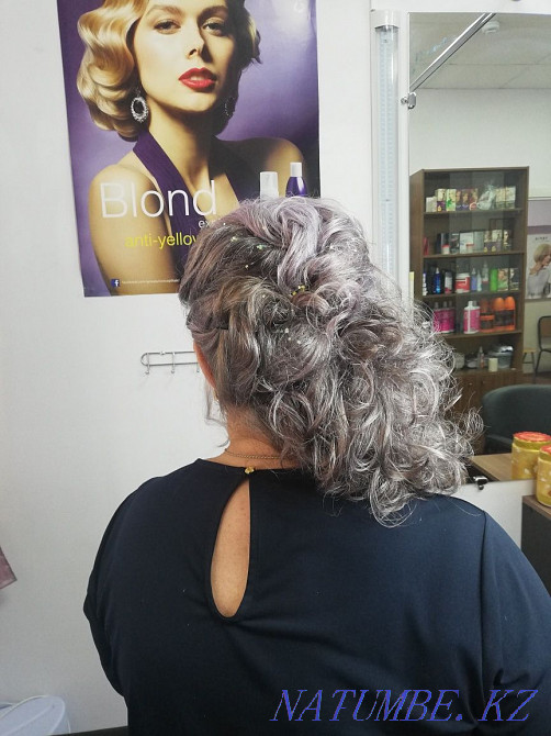 Haircuts carving hairstyles out with black Бостандык - photo 5