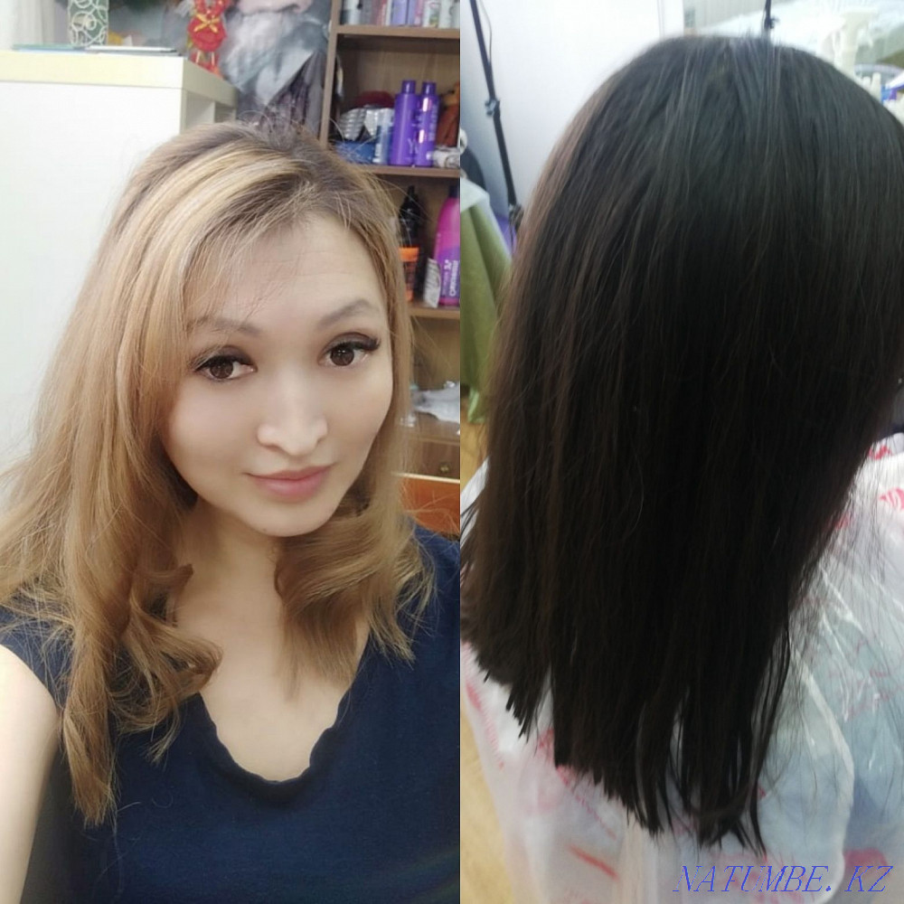 Haircuts carving hairstyles out with black Бостандык - photo 7