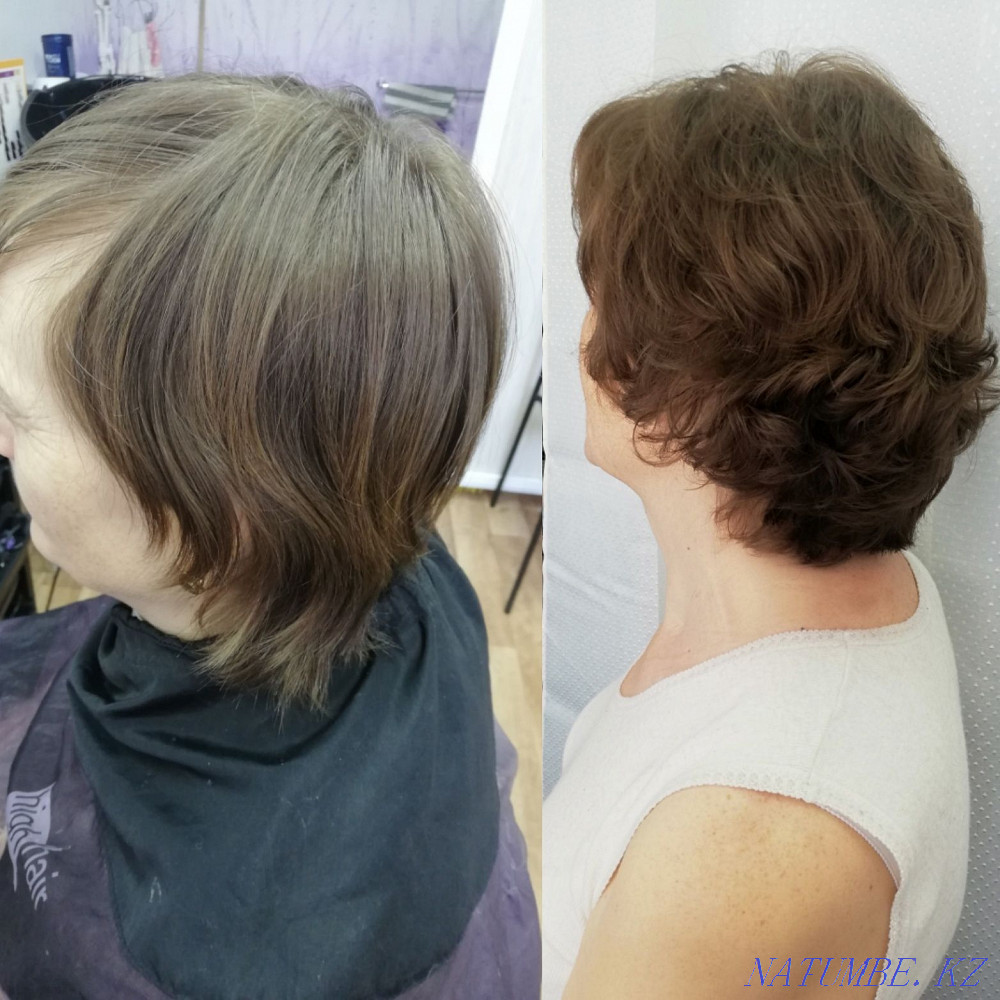 Haircuts carving hairstyles out with black Бостандык - photo 1
