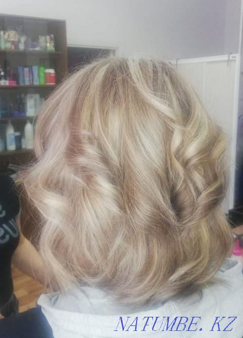 Haircuts carving hairstyles out with black Бостандык - photo 3