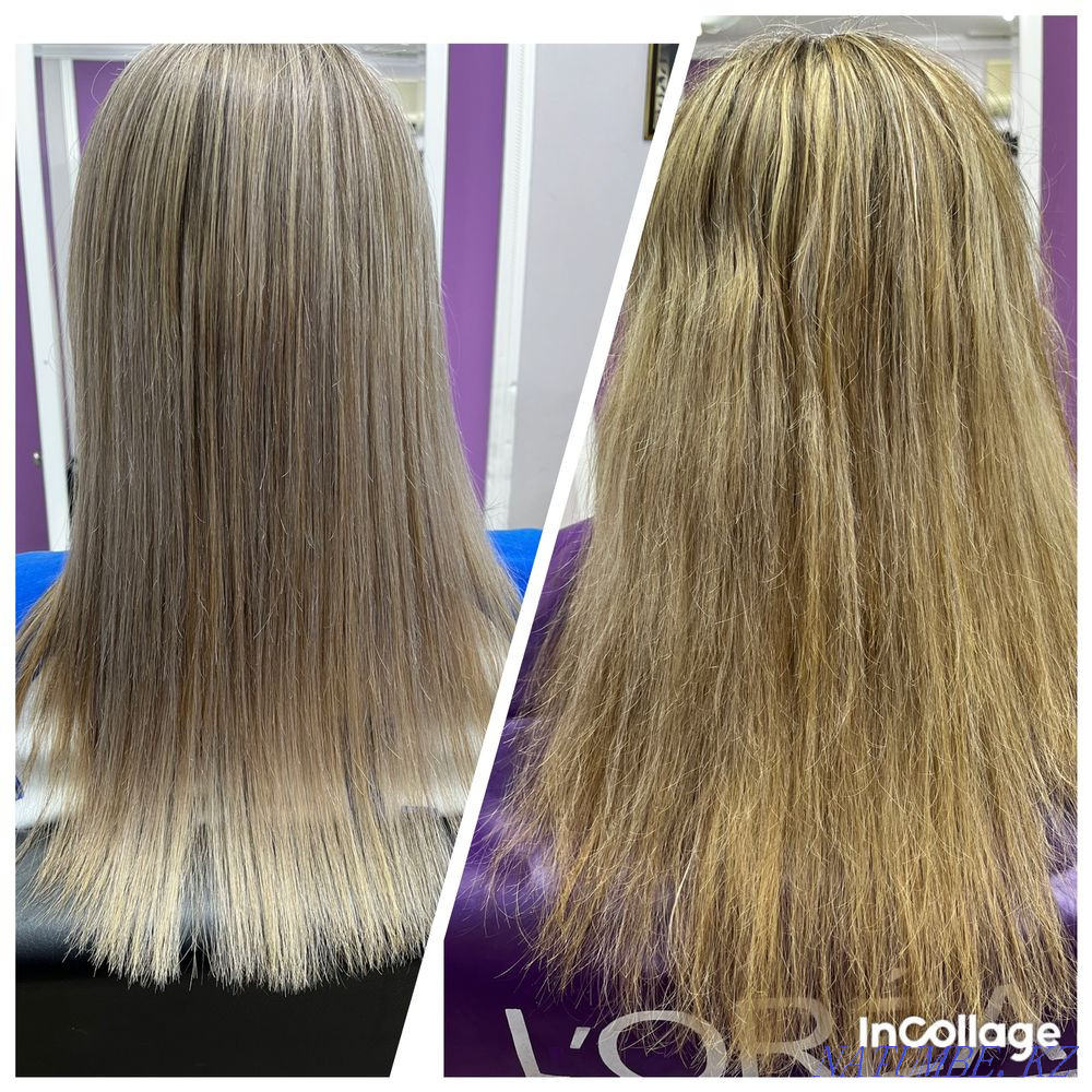 Қор!!! Кератинді түзету, ботокс. Сыйлық ретінде шаш қию  Алматы - изображение 5