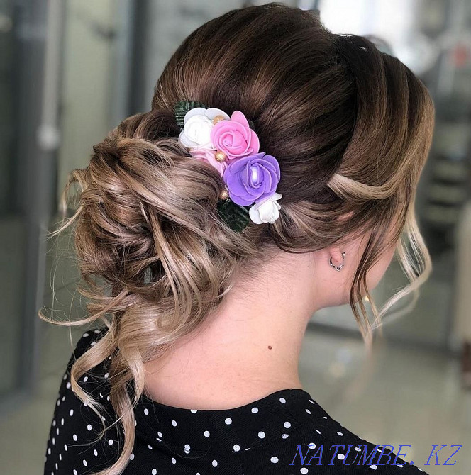 Причёски, доступные цены, укладки, локоны, свадебные, вечерние, макияж Кокшетау - изображение 2