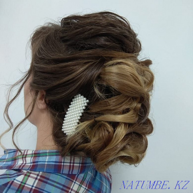 Hairstyles, affordable prices, styling, curls, wedding, evening, makeup Kokshetau - photo 4