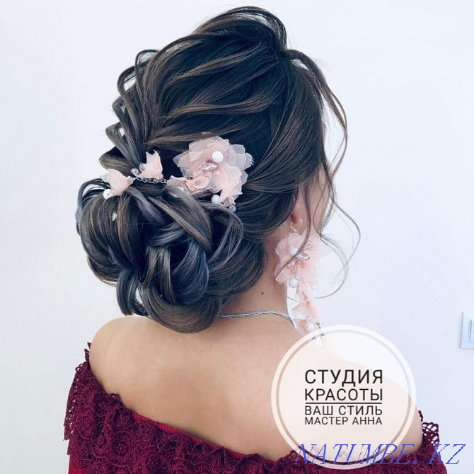 Hairstyles, affordable prices, styling, curls, wedding, evening, makeup Kokshetau - photo 1