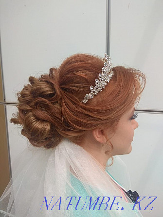 Hairstyles, affordable prices, styling, curls, wedding, evening, makeup Kokshetau - photo 3