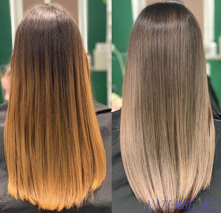 hair coloring, highlighting, airtouch, Pavlodar. Manicure services Pavlodar - photo 2
