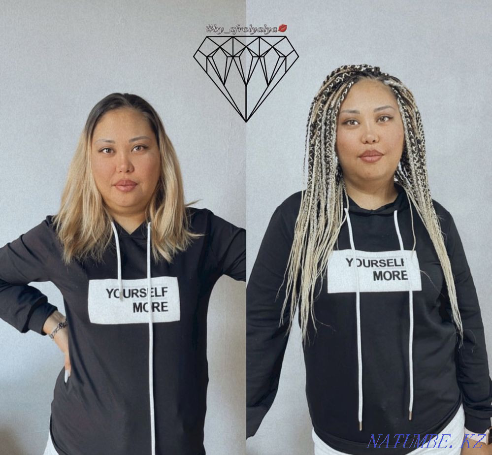 Afro-braids, Dreadlocks, Zizi, Braids. Afro Hairstyles AT AFFORDABLE PRICES Almaty - photo 7