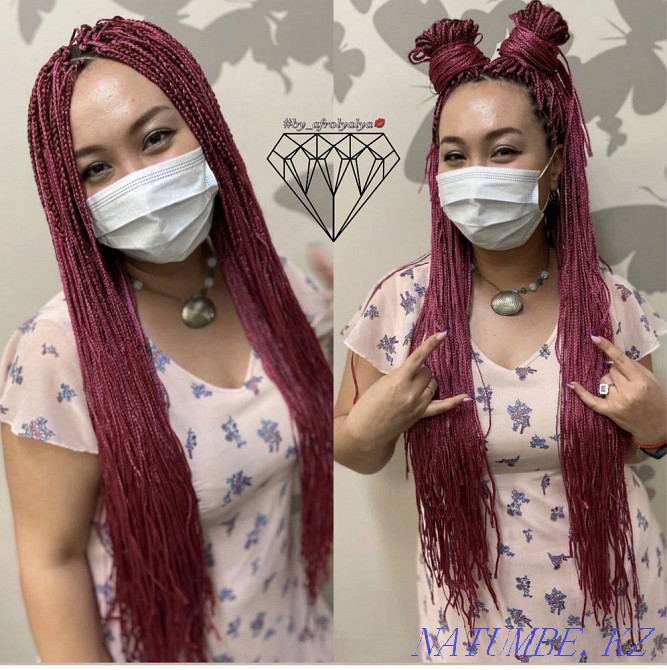 Afro-braids, Dreadlocks, Zizi, Braids. Afro Hairstyles AT AFFORDABLE PRICES Almaty - photo 5