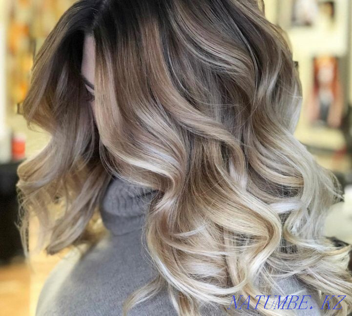 Күрделі бояғыш balayazh shatush аққұбаны бөлектейтін аэротуч кератинді бот  Алматы - изображение 2