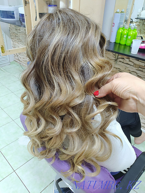 Күрделі бояғыш balayazh shatush аққұбаны бөлектейтін аэротуч кератинді бот  Алматы - изображение 1