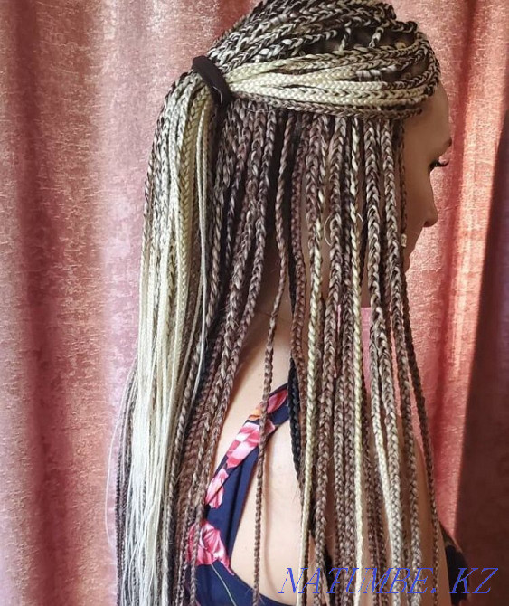 Afro braids (afro hairstyles, weaving) Astana - photo 3