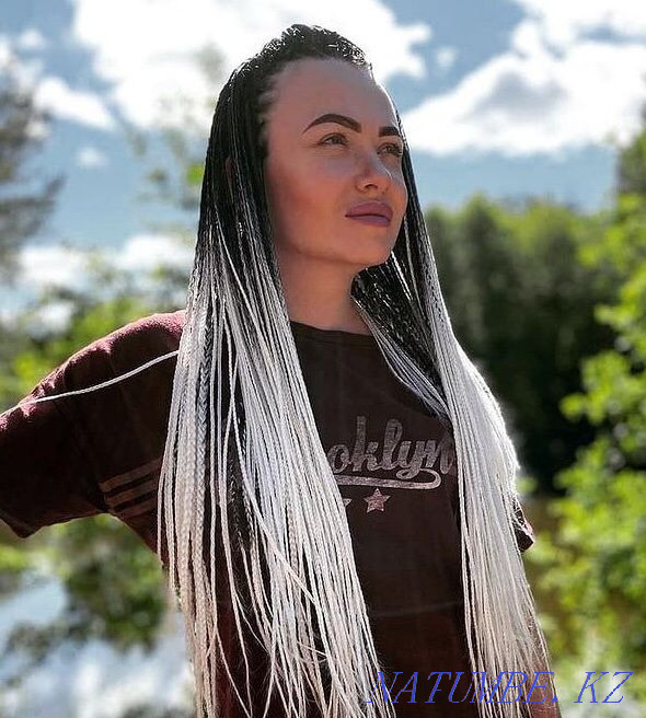 Afro braids (afro hairstyles, weaving) Astana - photo 1