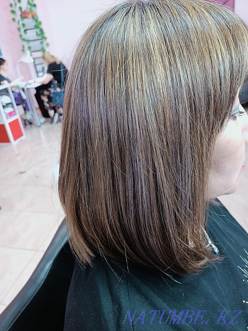 Күрделі бояу, шаш үлгісі, шаш қиюы  Астана - изображение 1