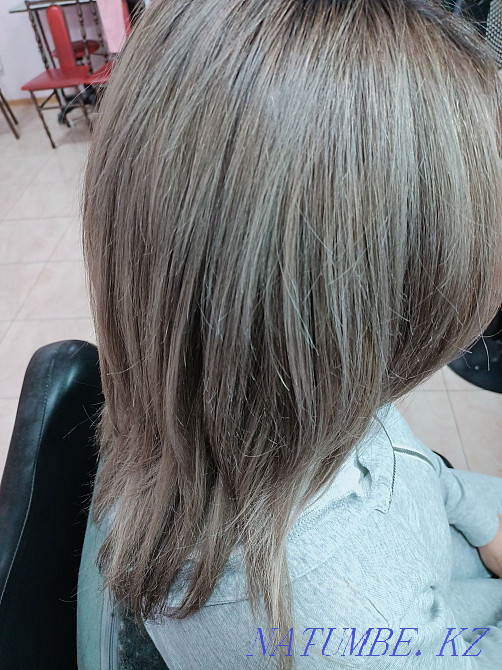 Күрделі бояу, шаш үлгісі, шаш қиюы  Астана - изображение 4