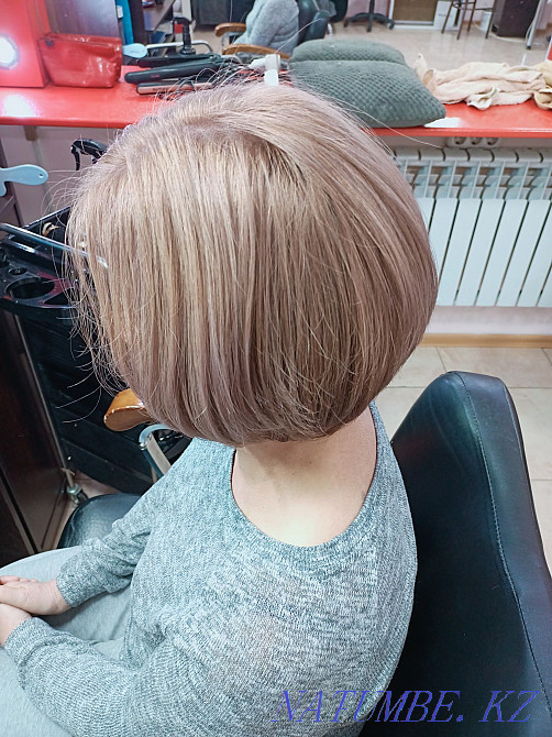 Күрделі бояу, шаш үлгісі, шаш қиюы  Астана - изображение 3