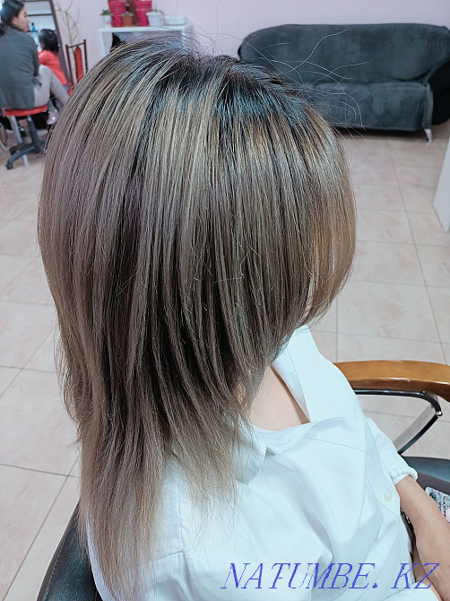 Күрделі бояу, шаш үлгісі, шаш қиюы  Астана - изображение 2