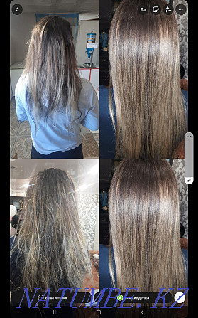 Keratin, nanoplasty, Botox 10000 and hair polishing 2000 Semey - photo 2