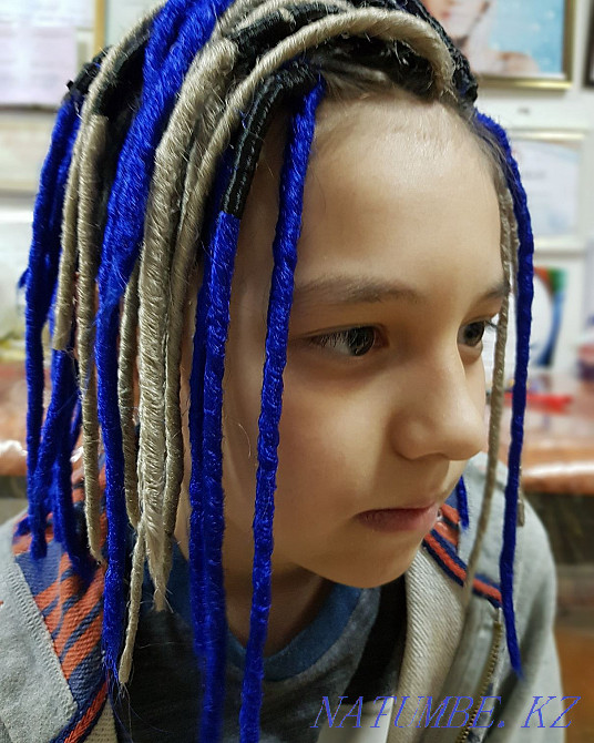 Афро-брейдтердің барлық түрлерінің дредлоктары. Зи Цзы. Синегал. Бұрымдар. сату үшін қол жетімді  Астана - изображение 6