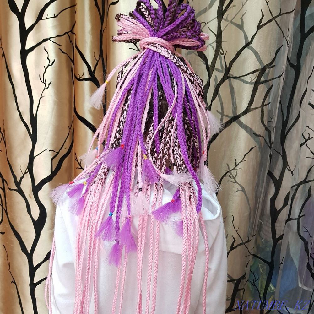 Афро-брейдтердің барлық түрлерінің дредлоктары. Зи Цзы. Синегал. Бұрымдар. сату үшін қол жетімді  Астана - изображение 2