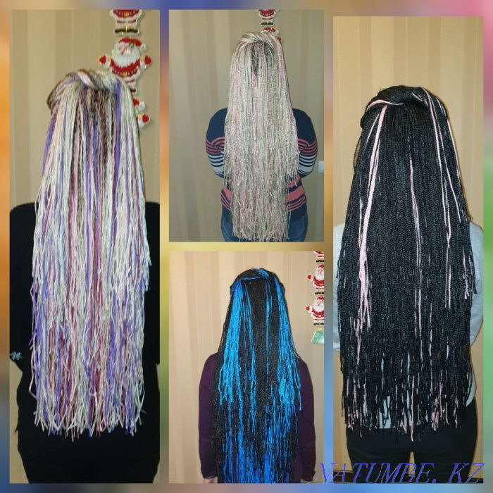 Weaving afro, zizi, d.e. braids and dreadlocks at home Almaty - photo 5