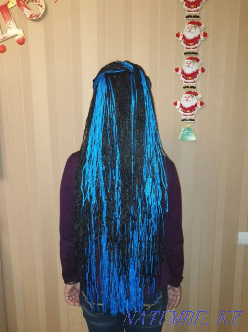 Weaving afro, zizi, d.e. braids and dreadlocks at home Almaty - photo 7