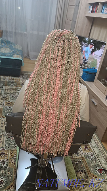 Weaving afro, zizi, d.e. braids and dreadlocks at home Almaty - photo 3