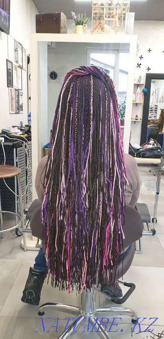 Weaving afro, zizi, d.e. braids and dreadlocks at home Almaty - photo 4