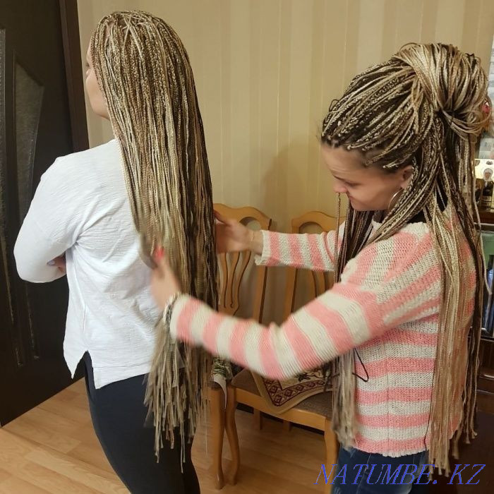 Weaving afro, zizi, d.e. braids and dreadlocks at home Almaty - photo 1