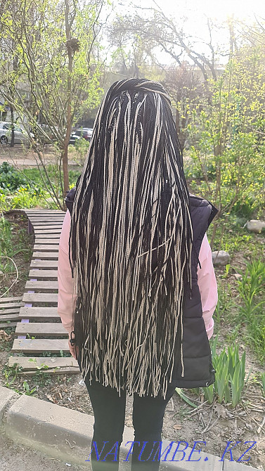 Weaving afro, zizi, d.e. braids and dreadlocks at home Almaty - photo 2