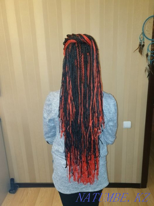 Weaving afro, zizi, d.e. braids and dreadlocks at home Almaty - photo 6
