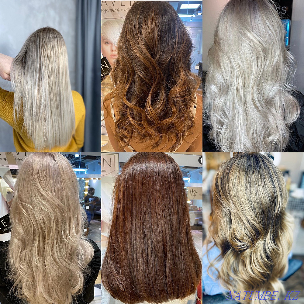 Модные окрашивания волос эйртач,балаяж, шатуш , начёс и тд Кызылорда - изображение 7