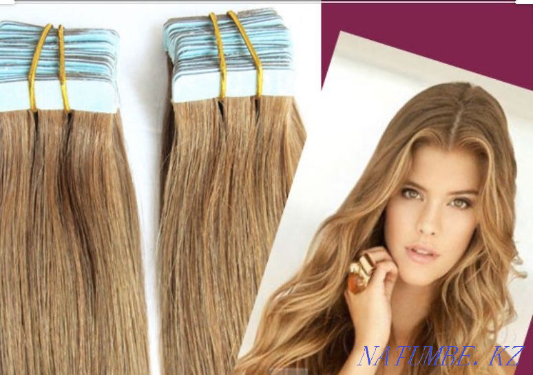 Tape hair extension correction 15000t. Hair removal Almaty - photo 2
