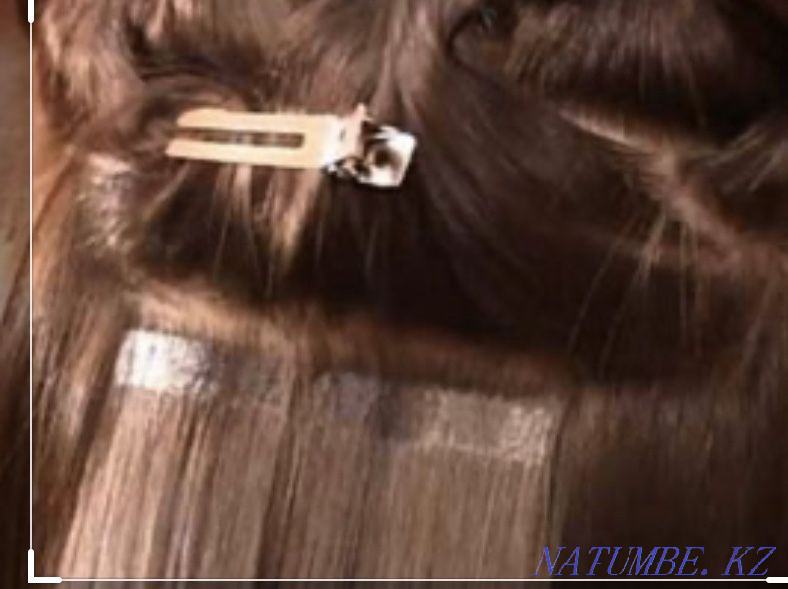 Tape hair extension correction 15000t. Hair removal Almaty - photo 3
