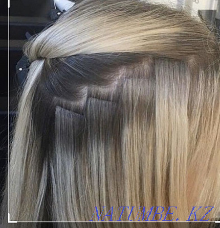 Ленточное наращивание волос коррекция 15000 т.Снятие волос Алматы - изображение 5