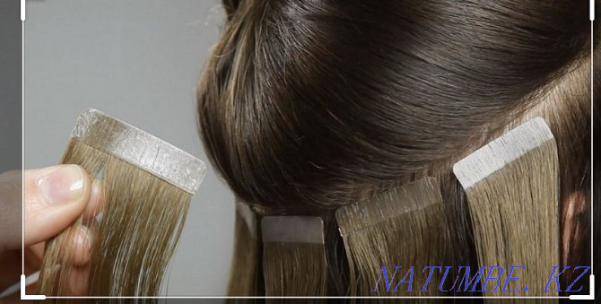 Ленточное наращивание волос коррекция 15000 т.Снятие волос Алматы - изображение 6