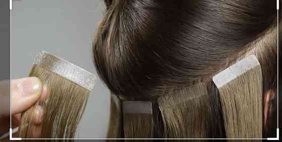 Ленточное наращивание волос коррекция 15000 т.Снятие волос Алматы