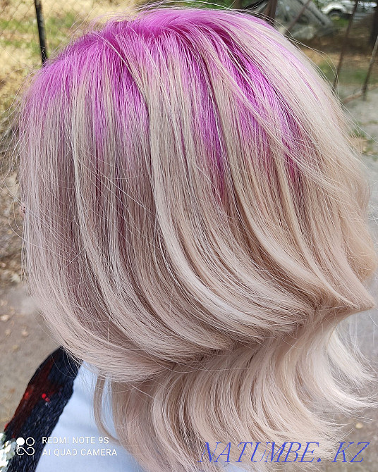 Окрашивание стрижки лечение и выпрямление волос Алматы - изображение 3