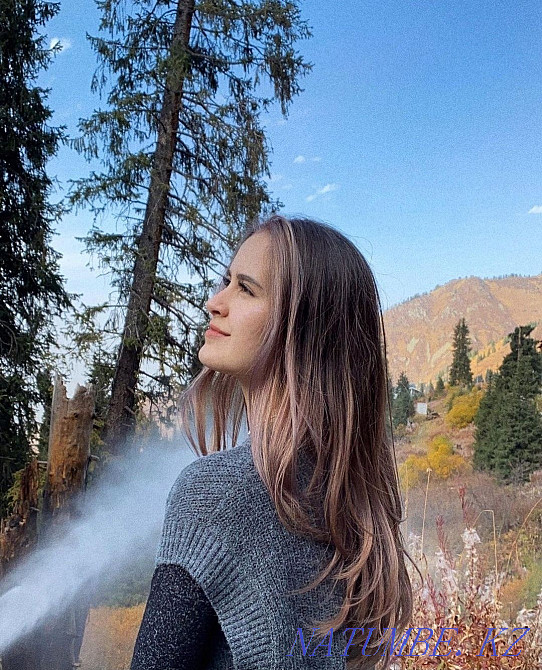 Окрашивание стрижки лечение и выпрямление волос Алматы - изображение 7