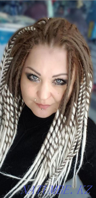 Afro curls. Dreadlocks are dangerous and safe. Afro braids. Sinegals. Zizi braids Astana - photo 7