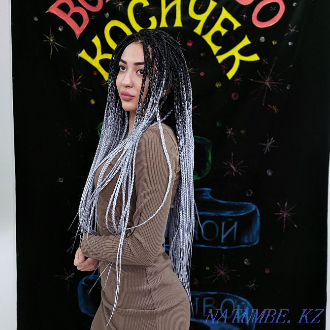 Афро-бұрымдар Афро-бұйралар Dreadlocks Zizi өрімдері Шымкент Шымкент - изображение 1