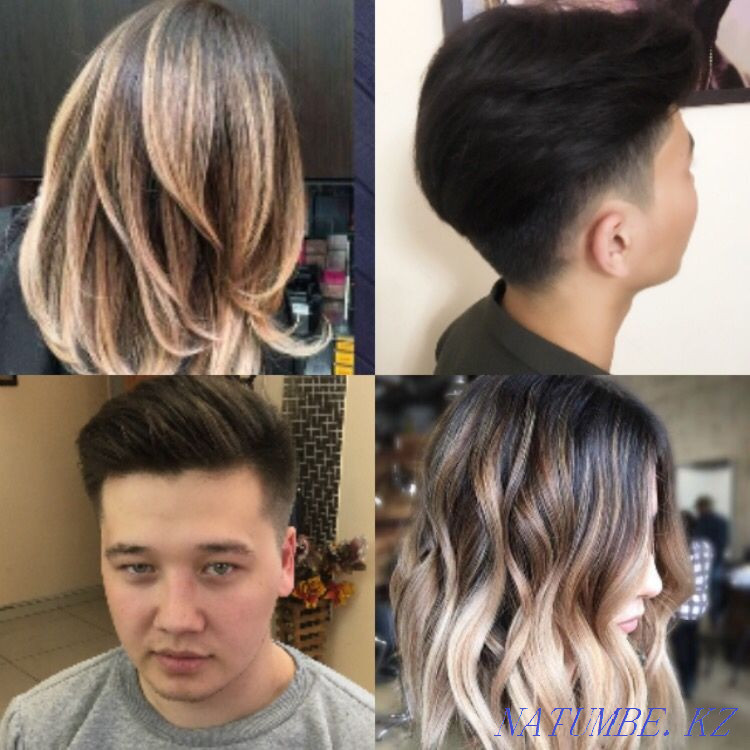 Haircuts, hair coloring, manicure, hairdresser, Promotion, at home Almaty - photo 1