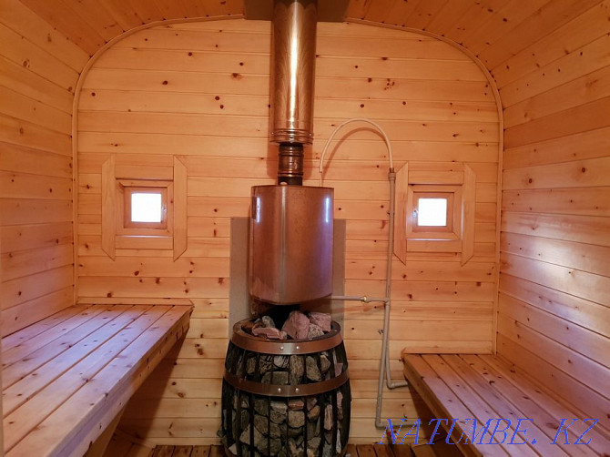 Wood-fired cedar sauna Astana - photo 6