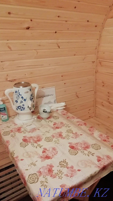 Family sauna on firewood 1500 tenge per person per hour Free tea Astana - photo 3