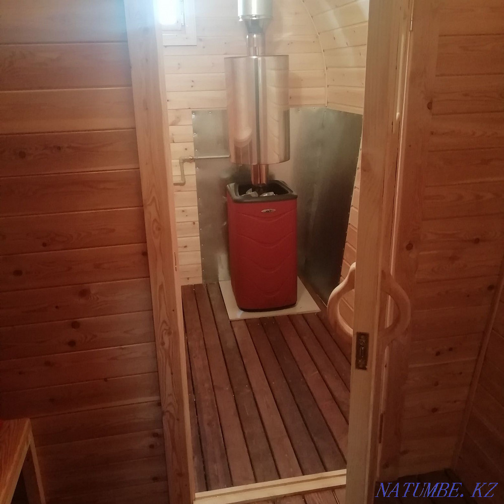 Family sauna on firewood 1500 tenge per person per hour Free tea Astana - photo 1