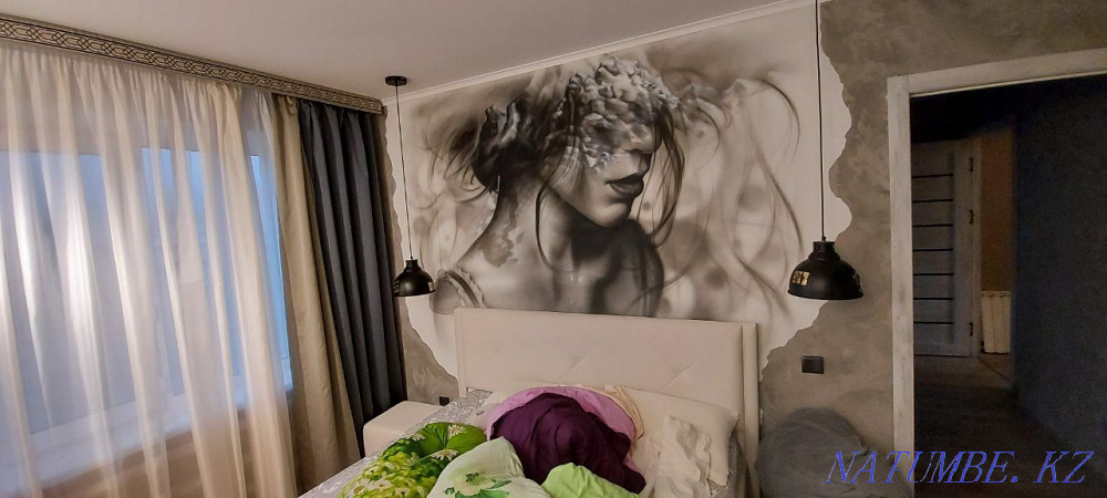 Роспись стен, Аэрография, Граффити, Скульптура, Барельеф, Алматы - изображение 4