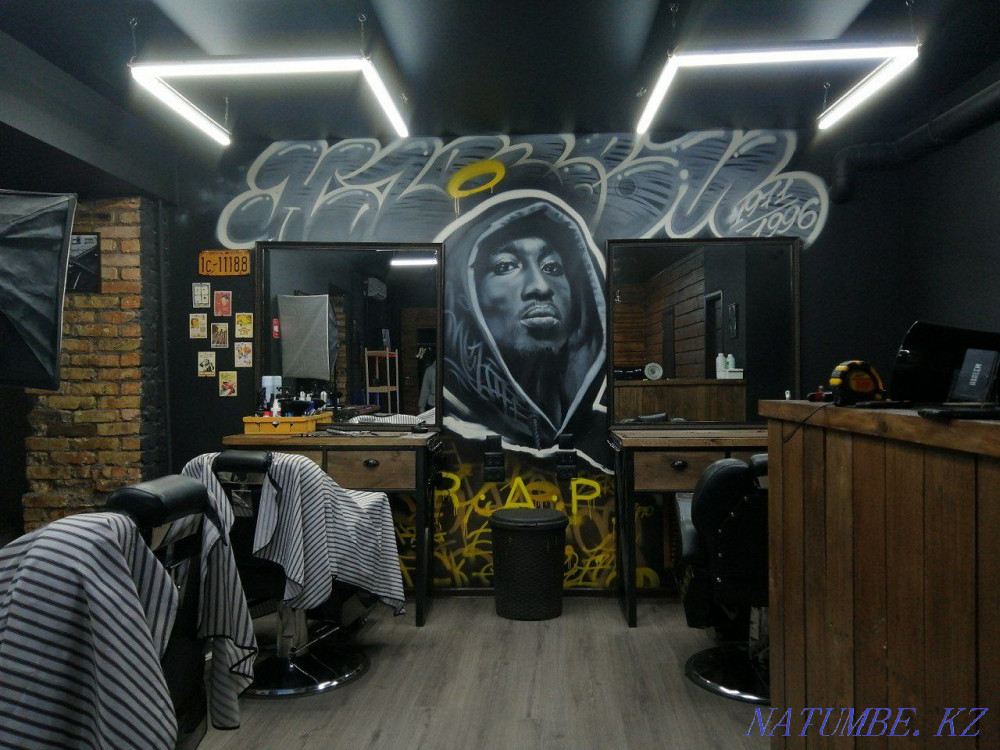 Роспись стен, Аэрография, Граффити, Скульптура, Барельеф, Алматы - изображение 1