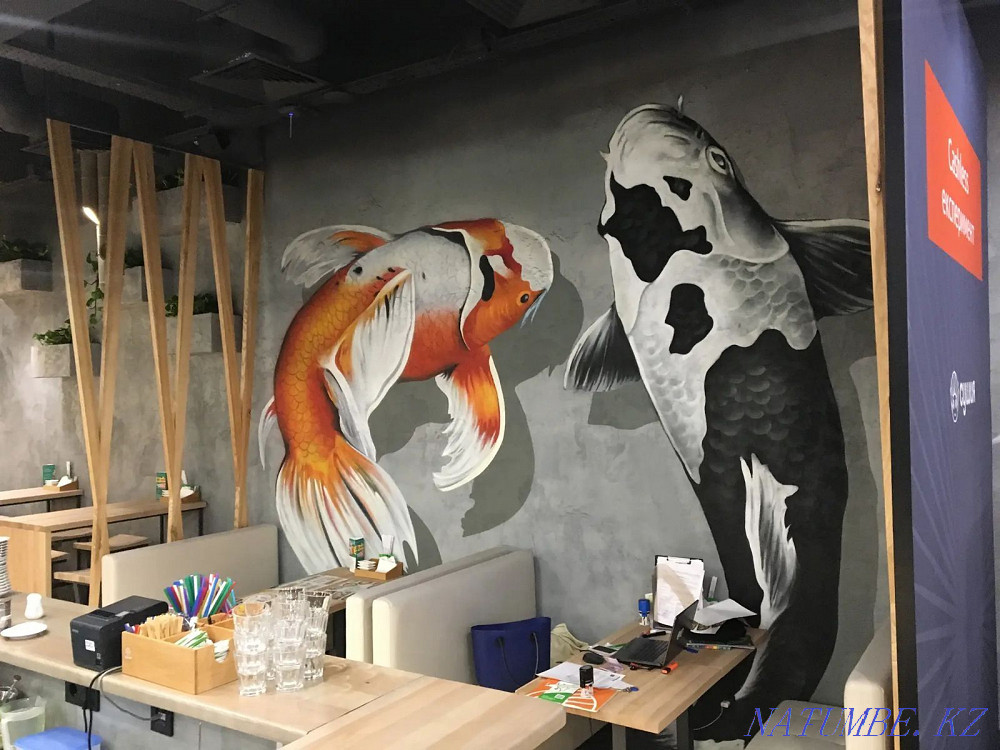 Wall painting, graffiti, artists, murals Astana - photo 5