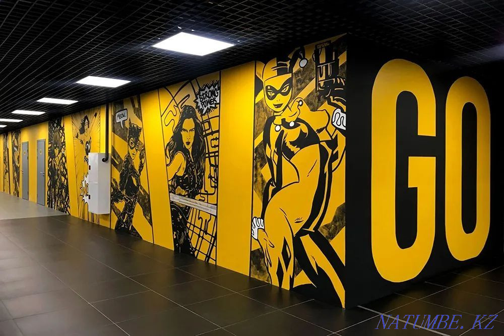 Wall painting, graffiti, artists, murals Astana - photo 4