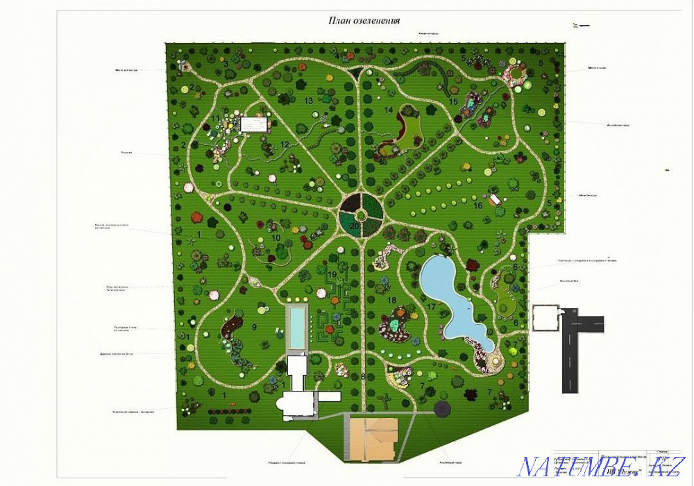 Landscaping. Landscaping. Creation of projects. Almaty - photo 2