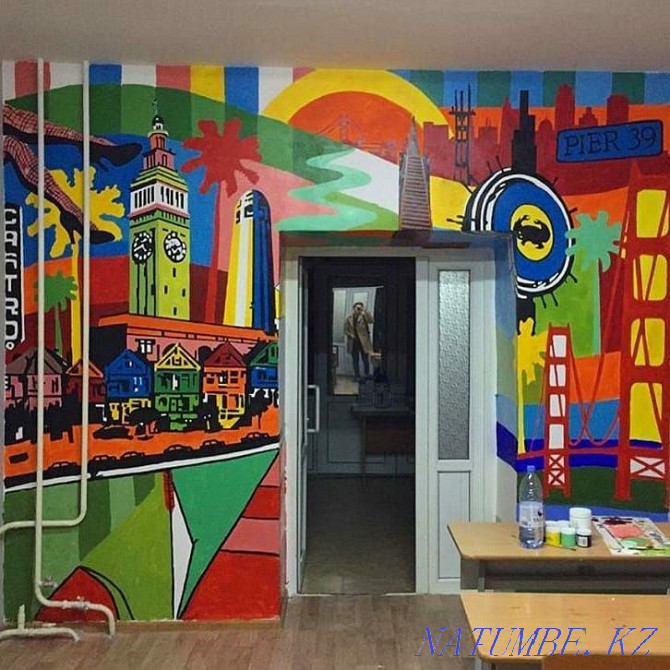 Роспись стен и Граффити с Дизайном Астана - изображение 8